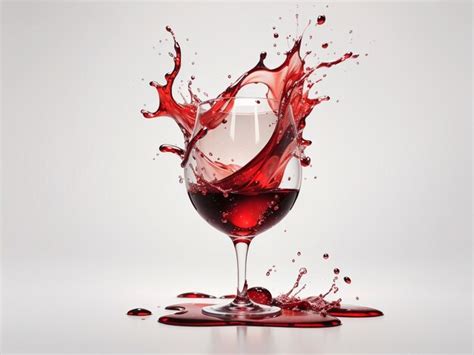 Premium Photo Red Wine Splash Isolated On Transparent Or White Background