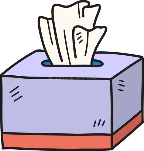 Tissue Box Sketch Stock Illustrations Tissue Box Sketch Stock