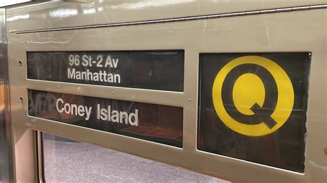 BMT Broadway Express R68A Q Train Yorkville 96 St To Coney Island