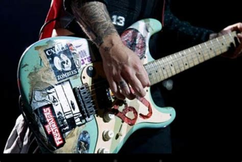 Billie Joel Armstrong Strat Blue Green Day