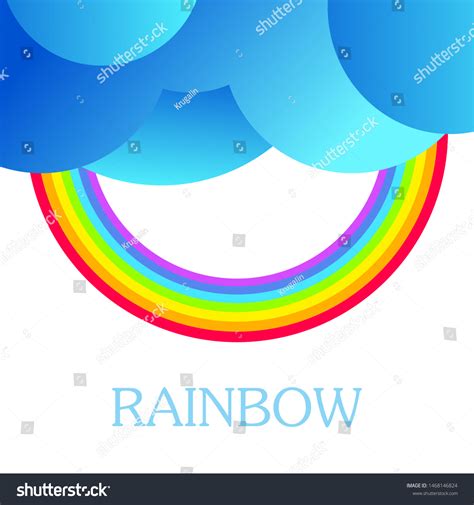 Inverted Rainbow Rainbow Upside Down Clouds Stock Vector (Royalty Free ...