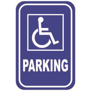 Handicap Parking Aluminum Sign Winmark Stamp Sign Stamps And Signs