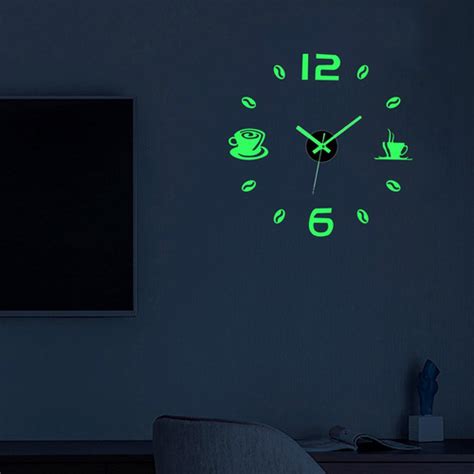 S De Reloj De Pared Diy Sin Marco De Superficie De Espejo Cuotas Sin