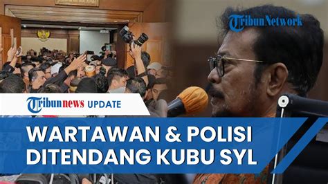 Ricuh Pendukung SYL Baku Hantam Vs Wartawan Usai Sidang Vonis Mantan