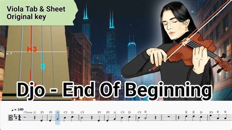 Djo End Of Beginning Viola Tab Sheet YouTube