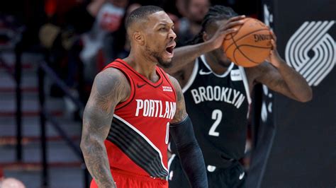 Blazers Damian Lillard Scores Team Record 60 Points In Loss To Nets