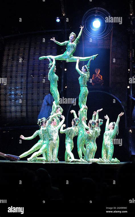 The Dress Rehersal Of The Cirque Du Soleil At The Royal Albert Hall