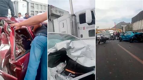 Camión Provoca Carambola En La Autopista México Puebla Reportan Varios Heridos Infobae