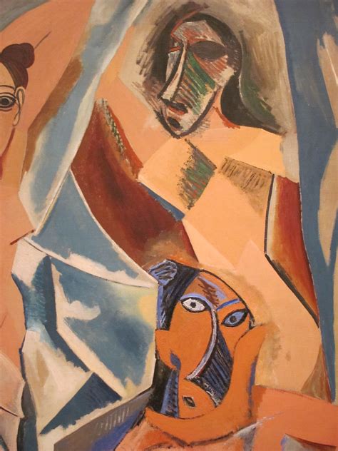 Pablo Picasso Detail Les Demoiselles D Avignon 1907 Oi Flickr