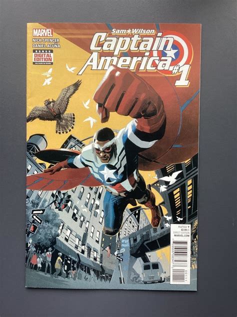 Captain America Sam Wilson 1 Daniel Acuña Variant 2015 Comic