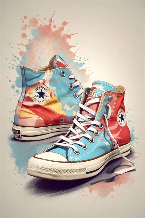 Converse Sneaker Art: Vintage Shoe Illustration by CeemkoArt on DeviantArt