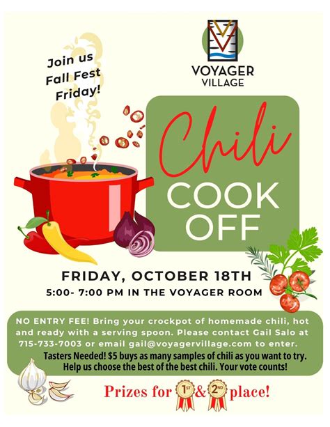 Chili Cook Off | Voyager Village - Burnett County, Wisconsin