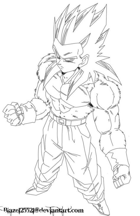 Dragon Ball Z Goku Super Saiyan 4 142966 Dbz Disegni Da Colorare