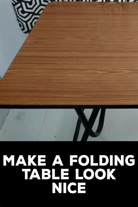 How To Make A Folding Table Look Nice Folding Table Table Makeover