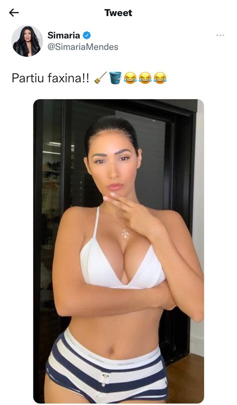 Simaria chama atenção ao posar de lingerie em nova foto Partiu faxina