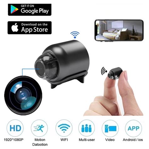 Mini Hidden Camera WiFi Wireless Security Cameras Full HD 1080P Nanny ...
