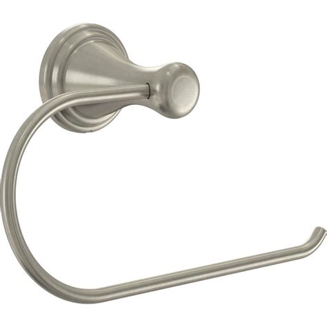 Peerless Bayside Satin Nickel Single Post Toilet Paper Holder At Lowes