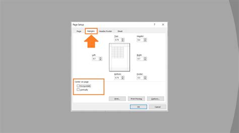 Center The Worksheet Horizontally On The Page Excel