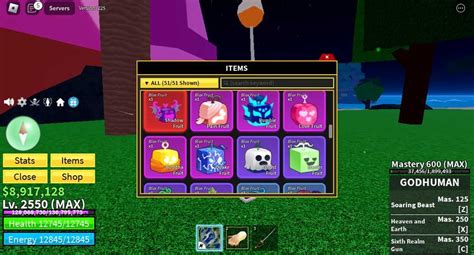 Blox Fruits Lvl Godhuman Max Dough Shadow Fruit Pain Fruit Rumble