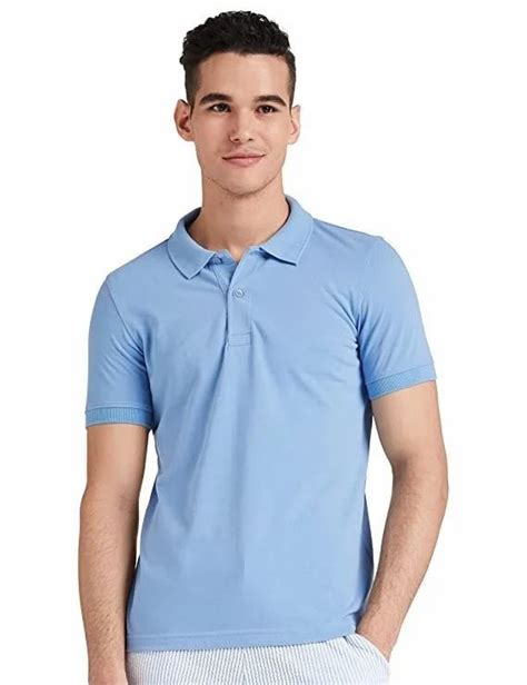 Cotton Printed Mens Puma Golf Digi Sky Polo T Shirt Round Neck At Rs