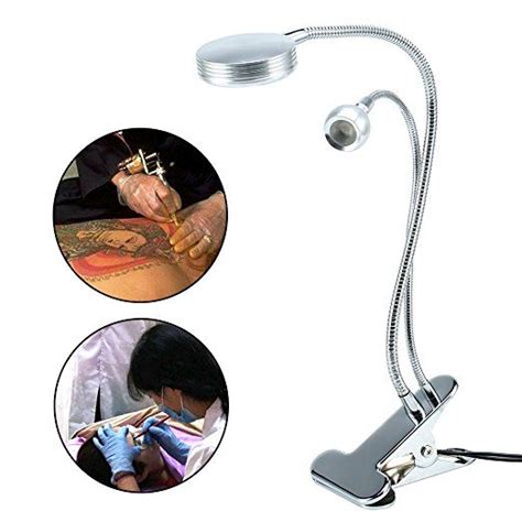 Adjustable Gooseneck Light Clip On Double Headed LED Lamp 2in1