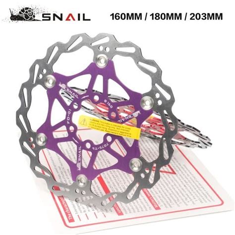 Frein vélo Escargot vtt vélo frein Rotor forte Dissipation thermique