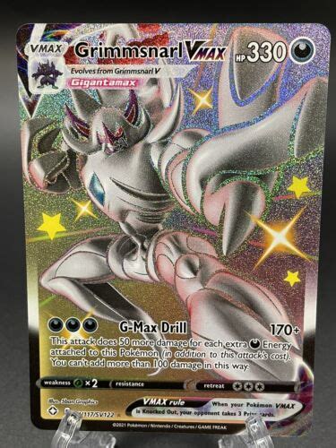 Grimmsnarl Vmax Shiny Holo Rare Pokemon Tcg Shining Fates Nm Mint Sv