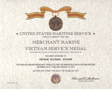 Merchant Marine Vietnam Service Medal