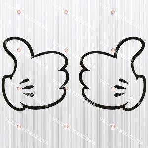 Thumbs Up Mickey Hand Svg Mickey Hand Png Mickey Like Hand Vector File