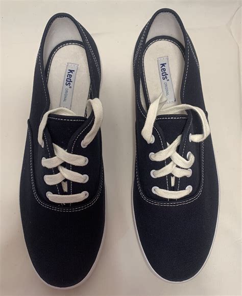 Keds Champion Canvas Original Navy Blue Wf34200 Womens 95 Lace Up Sneaker Shoes Ebay