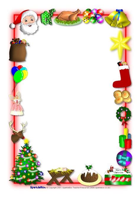 christmas border Christmas a4 portrait page borders 1 sb9 sparkle jpg ...