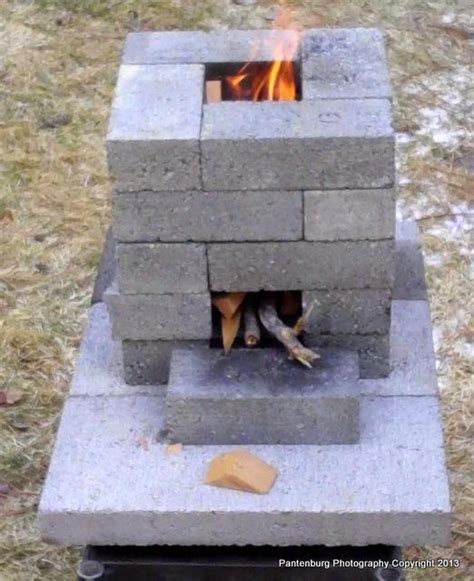 Build A Brick Rocket Stove Is It Safe To Use Concrete Blocks