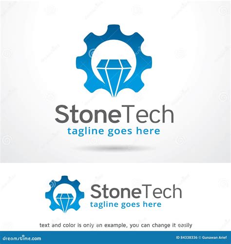 Stone Tech Logo Template Design Vector Stock Vector Illustration Of