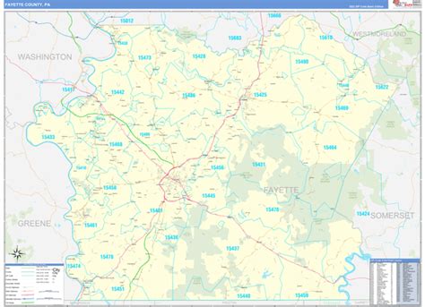 Maps of Fayette County Pennsylvania - marketmaps.com
