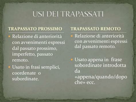 Italian As A Second Language Trapassato Remoto