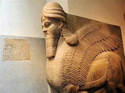 Assyrian Human Headed Winged Bull And Winged Lion At New Y Flickr