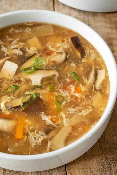 Vegetarian Chinese Hot And Sour Soup Culinary Ginger