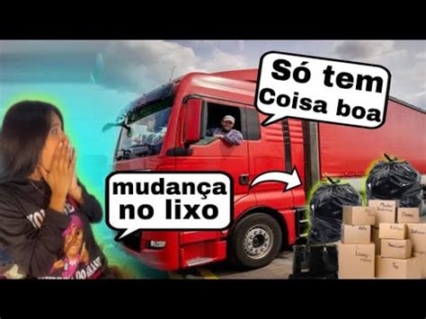 Mega dumpster colocaram mudança inteira no lixo cheguei na hora e