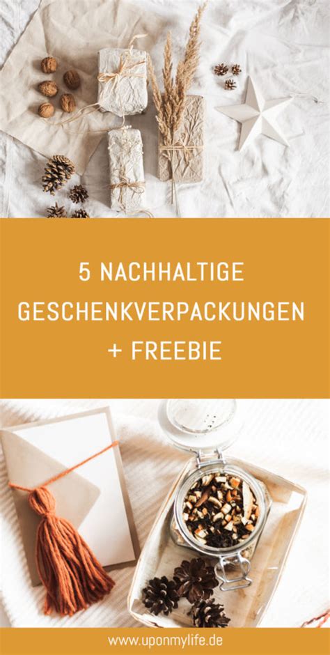 Nachhaltige Geschenkverpackungen Geschenkanh Nger Freebie