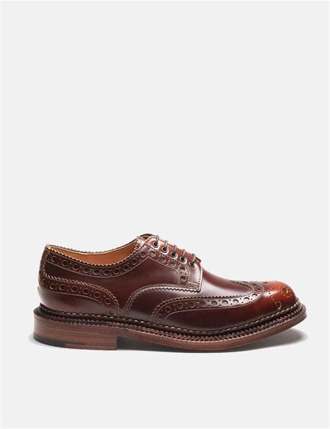 Grenson Archie Triple Welt Brogues In Brown For Men Lyst