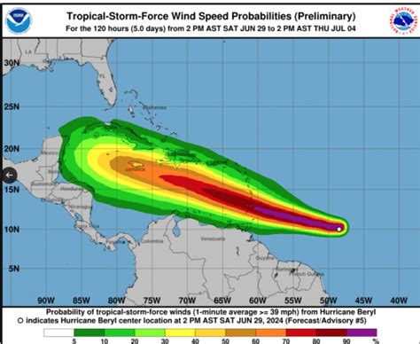 Beryl” Avanza Ya Como Huracán Categoría 5 Esta Es Su Trayectoria Y Su