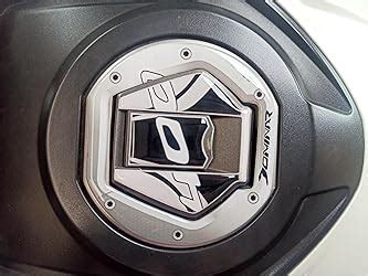 Automopix Bajaj Dominar Customize Vinyl Tank Pad Fuel Cap Sticker