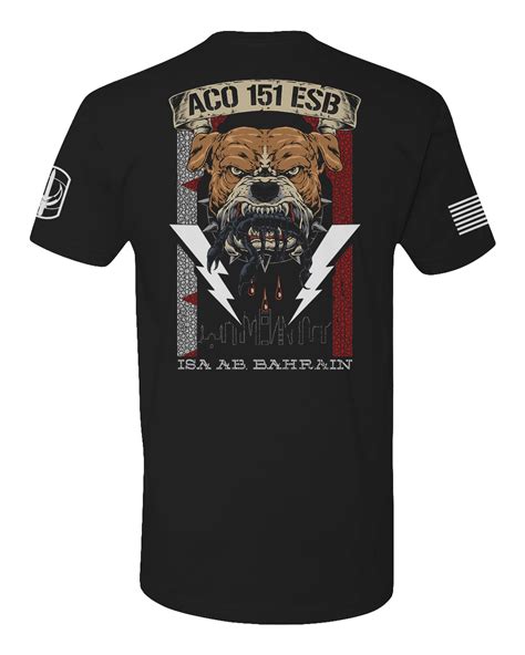 T100 Alpha Dawgs Classic Cotton T Shirt Us Army A Co 151 Esb Reloaded Gear Co