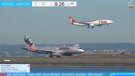 Live Sydney Airport Live Plane Spotting W Tim Atc Youtube