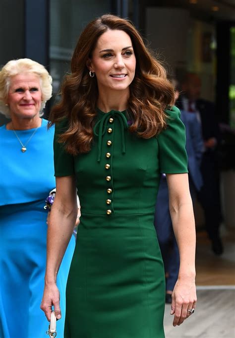 Kate Middleton Green Dress at Wimbledon 2019 | POPSUGAR Fashion Photo 13