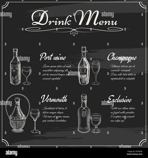 Chalkboard Menu Vector