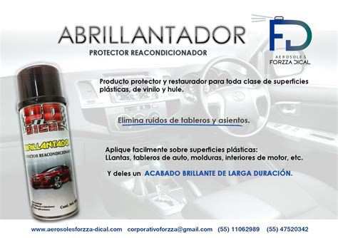 Abrillantador De Pl Sticos Aerosoles Forzza