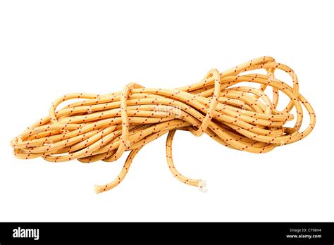 kapron rope isolated on a white background Stock Photo - Alamy