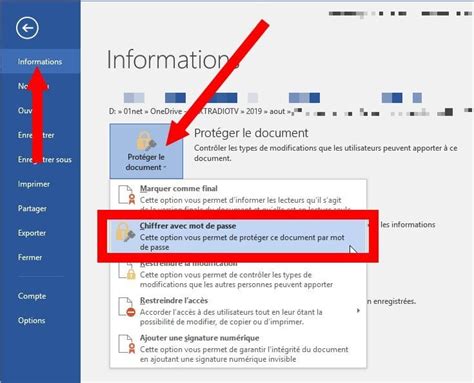 Comment protéger un document Office avec un mot de passe