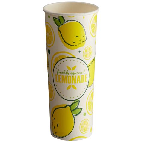 Paper Lemonade Cups 22 Oz 40pack Webstaurantstore